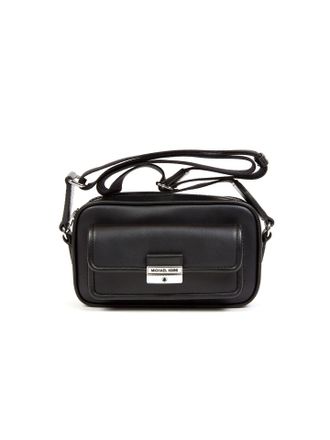 Michael Kors Womens Bradshaw Extra-Small Pocket Camera Crossbody Bag - Black Leather - One Size