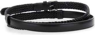 Dolce & Gabbana Mens Black Leather Belt With Buckle Closure Calf