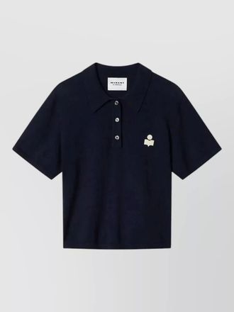 Isabel Marant althea slim-fit knit polo shirt