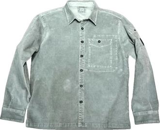 C.P. Company Corduroy Overshirt met Lens - Heren - Casual Overhemden - Grijs - S - Katoen - Overhemden