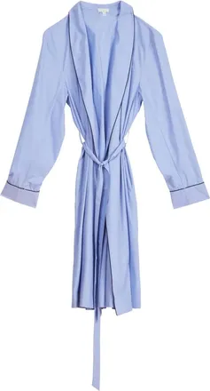 Fleur du Mal Vestaglia in popeline - Blu