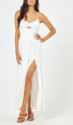 L*Space Calla Smocked Cover-Up Sundress in Cream at Nordstrom Rack, Size X-Large