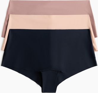 H&M 3er-Pack Shortie-Slips aus Mikrofaser - Blue