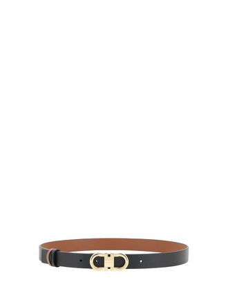 Ferragamo Womens Belt Calf Leather Black