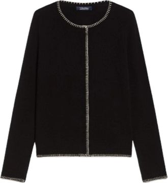 Max Mara S Max Mara Sweaters Black - Dames - Vesten - Zwart - S - Wol - Truien & Vesten