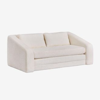 Sklum Sof&aacute; Cama De 2 Plazas En Tela Boucl&eacute; Dalila Sklum