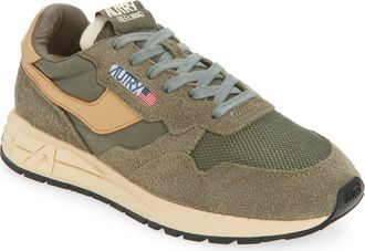 Autry Reelwind Low Sneaker in Khaki/Taffy at Nordstrom, Size 10Us
