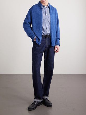 Barena Linen-Blend Zip-Up Cardigan