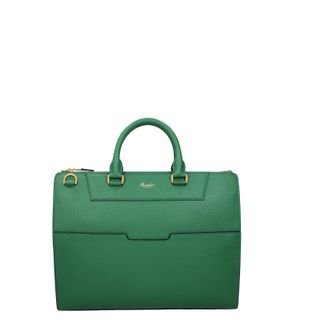 Pineider Herrens Handtaschen aus gr&uuml;nem Leder