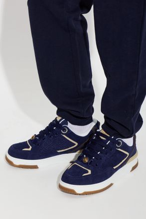 Versace Biggie Basket Sports Shoes, Mens, Navy Blue