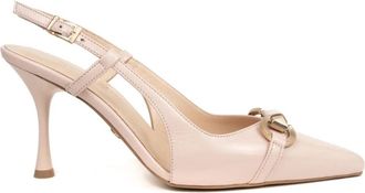 Sergio Moretti Roze Klassieke Hoge Hakken Pumps - Dames - Pumps - Roze - 39 EU - Leer - Schoenen