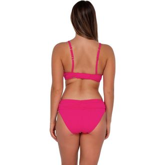 Sunsets Unforgettable Bikini Swim Bottoms in Begonia Sandbar Rib at Nordstrom, Size X-Large