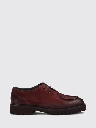 Doucal's Suede Derby Shoes with Rubber Lug Sole