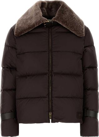 Fendi Chocolate Polyester Down Jacket