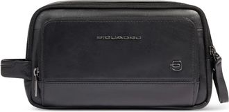 Piquadro Trousse da bagno con logo - Nero