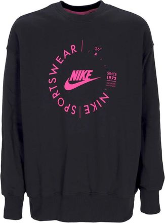 Nike Oversized Utility Crewneck Sweatshirt - Dames - Sportshirts - Grijs - M - Fitness