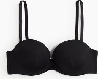 H&M Super-Push-up-Balconette-BH aus Mikrofaser - Schwarz