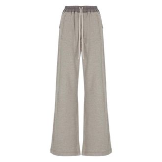 Rick Owens Dames, Broeken, Grijs, Maat: M Katoen