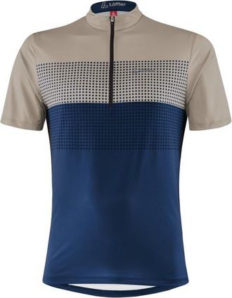 LOEFFLER Bike Shirt Half-Zip Sparta Velotrikot f&uuml;r Herren | blau