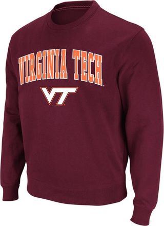 Colosseum Mens Colosseum Maroon Virginia Tech Hokies Arch & Logo Crew Neck Sweatshirt at Nordstrom, Size Small