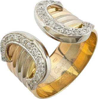 Cartier Pink White Yellow Band Ring (Pre-Owned)