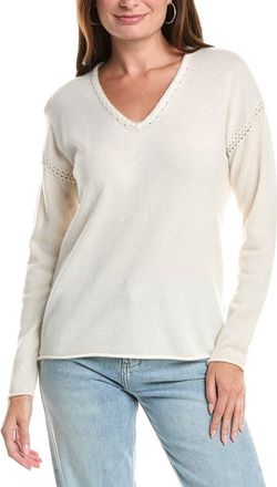 Johnny Was The Whipstitch V-Neck Cashmere Pullover