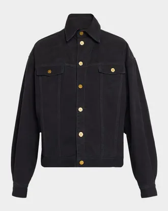 Willy Chavarria Men & apos;s Chachi Denim Trucker Jacket