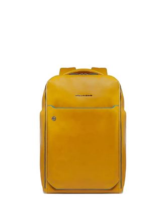 Piquadro quilted leather backpack - unisex - Calf Leather/Polyester - OS - Yellow