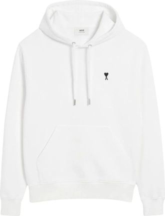 Ami Heren, Sweatshirts & Hoodies, Wit, Maat: S