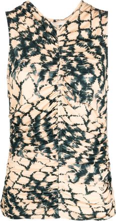 Ulla Johnson Allie v-neck sleeveless top - women - Cotton - S - Orange