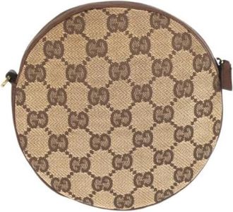 Gucci Pre-owned GG Canvas Shoulder Bag - Dames - Vintage Mini Tas - Bruin - ONE Size - Vintage