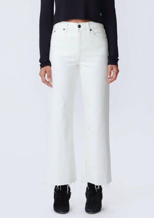 Slvrlake Denim Grace High Rise Crop Jeans In White