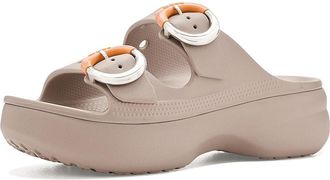 Crocs Saturday Buckle Platform Sandals Womens Dress Sandals Dulce : 11 M, Synthetic