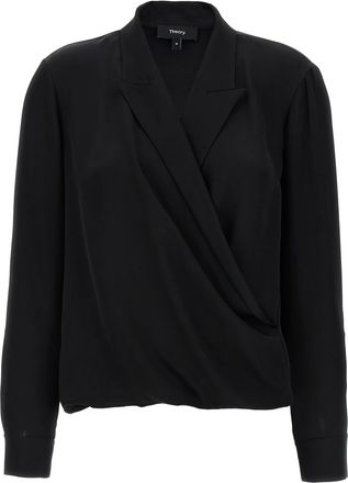Theory Silk Womens Blouse