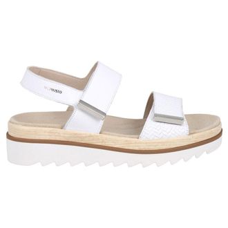 Mephisto Mephisto Dominica Leather Womens Hook and loop Sandals - White - Size:UK 4.5