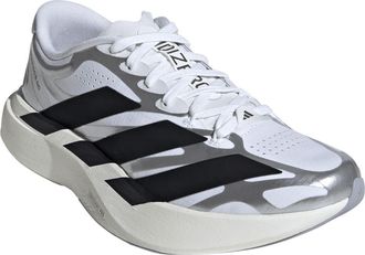 adidas Adizero Evo SL EXO Running Shoe in White/Black/Iron Met at Nordstrom, Size 9.5