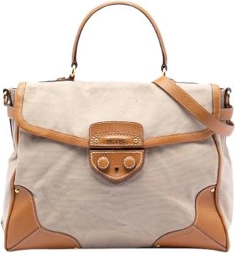 Prada Pre-owned Handbags, female, Beige, Size: ONE SIZE Pre-owned Vintage Handbag