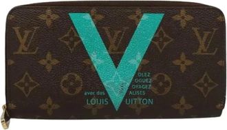 Louis Vuitton Pre-owned Wallets, female, Multicolor, Size: ONE SIZE Pre-owned Canvas Wallet