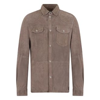 Moorer Casual Shirts, male, Gray, Size: 2XL Bazille Shirt