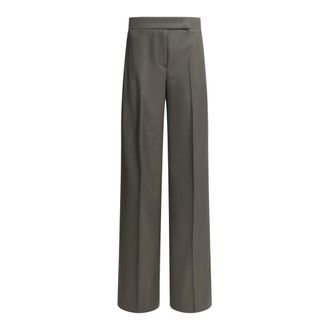 Max Mara Rechte broek - Dames - Broeken - Grijs - Maat: M