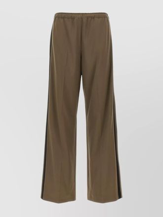 Maison Margiela wide leg trousers satin stripe