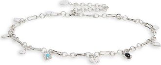 Vince Camuto Mixed Charm Chain Belt in Silver at Nordstrom Rack, Size Large/x-Large