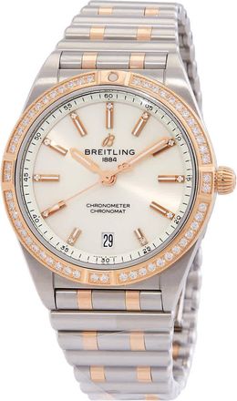 Breitling Chronomat Automatic Chronometer Diamond White Dial Ladies Watch U10380591A1U1