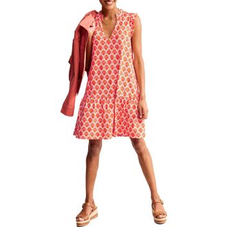 Boden Daisy Shell Print Shift Dress in Orange Shells at Nordstrom Rack, Size 10