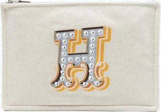 Herm&egrave;s Pre-owned Hermes H Canvas Embroidered Electrique Flat Case Ladies K794XNSR96G7L2S8