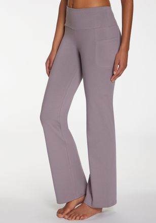 Active By Lascana Jazzpants LASCANA ACTIVE, Damen, Gr. 32/34, N-Gr, lila (lavendel), Obermaterial: 95% Baumwolle, 5% Elasthan, unifarben, Basic, k&ouml;rpernah lang, Hosen J