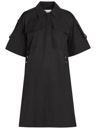3.1 Phillip Lim Cotton-blend Mini Shirt Dress - Navy - 8 (UK12 / M)