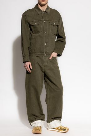 Bottega Veneta Denim Jacket, Mens, Green