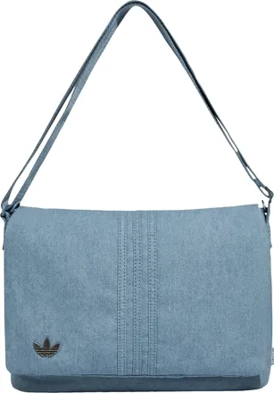 adidas Originals Embossed Trefoil Logo Shoulder Bag Sky Blue LD6378