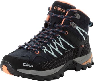 F.lli Campagnolo Wanderschuh CMP RIGEL MID WMN WP TREKKING SHOES, Damen, Gr. 36, blau (b.blau, giada, peach), Leder, Schuhe Wanderschuh, wasserdicht